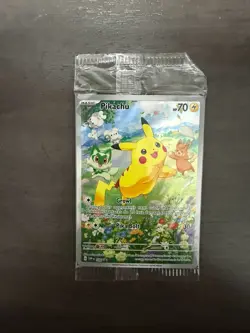 POKEMON SCARLET VIOLET PROMO PIKACHU FULL ART PROMO SEALED 088 - Image 1