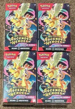 Pokemon TCG Ascended Heroes Booster Bundle Brand New & Sealed Lot of 4 Boxes Box - Image 1