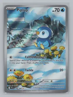 Piplup - 098/094 ME02: Phantasmal Flames NM Pokemon TCG Illustration Rare - Image 1