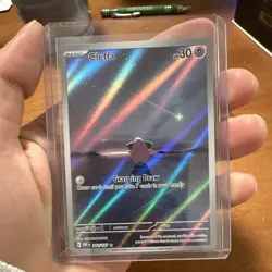 Pokemon TCG Cleffa 202/197 SV03 Obsidian Flames Illustration Rare Holo - Image 1