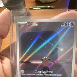Pokemon TCG Cleffa 202/197 SV03 Obsidian Flames Illustration Rare Holo - Image 2