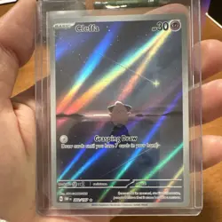 Pokemon TCG Cleffa 202/197 SV03 Obsidian Flames Illustration Rare Holo - Image 4