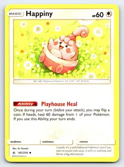 Happiny 161/214 Uncommon Unbroken Bonds Pokemon Lightly Played - Image 1