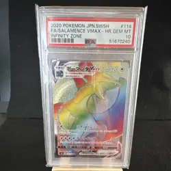 Pokemon Salamence VMAX Hyper Rare Full Art Holo S3 114/100 Japanese PSA 10 - Image 3