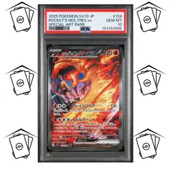 ✨Team Rocket's Moltres 124/098 PSA 10 POKEMON JAPANESE SV10-GLORY OF TEAM ROCKET - Image 1