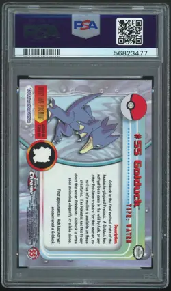 2000 Topps Chrome Pokemon Golduck #55 PSA 7 NM - Image 2