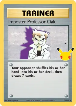Imposter Professor Oak CCC 73/102 Pokemon Celebrations: Classic Collection Cl... - Image 1