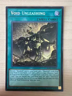 Yugioh Void Unleashing BLGG-EN025 Secret Rare 1st Edition Near Mint - Image 1
