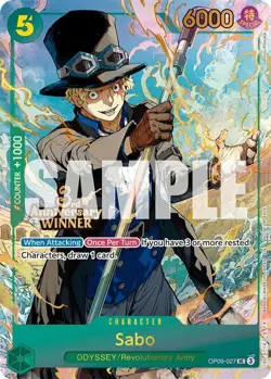 Sabo - OP09-027 (3rd Anniversary Winner) OP09-027 One Piece Promotion Cards F... - Image 1