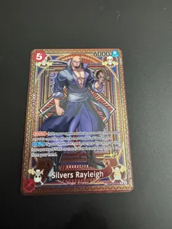 Bandai Silvers Rayleigh (SP) OP09-005 A Fist of Divine Speed Foil One Piece CCG - Image 1