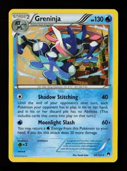 Greninja 40/122 Rare BREAKpoint Pokemon Cards - Image 1