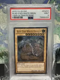 1st Edition Blue-Eyes White Dragon YSKR-EN001 Kaiba Reloaded PSA 9 Yugioh Card - Image 1