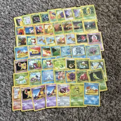 Pokemon TCG Vintage Mixed Card Lot 1995-2000 All MP-LP (53 cards) - Image 1