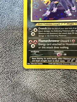 Pokemon TCG Neo Discovery Houndoom 4/75 Holo Rare Unlimited Edition Card - Image 5