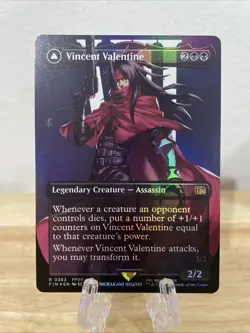 MTG Vincent Valentine / Galian Beast Borderless FOIL #383 FIN Rare NM/M - Image 1