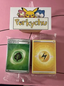 Scarlett and Violet Pokemon TCG Sealed Brand New Game Energy Card Pack Lot of 2 - Image 2