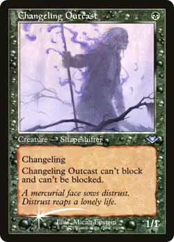 Changeling Outcast (Retro Frame) - Foil LP MTG Modern Horizons - Image 1