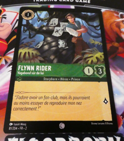 LORCANA TRADING CARD GAME TCG DISNEY CHAPITRE 2 CARTE FLYNN RIDER 81/204 FR NM - Image 1