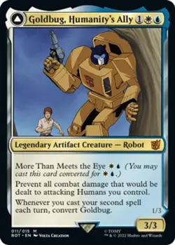 NM - Foil - Goldbug, Humanity's Ally - 11 - Universes Beyond: Transformers - Image 1