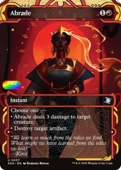 Foil Abrade - 37 - NM - Secrets of Strixhaven: Mystical Archive - Image 1
