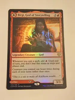 Birgi, God Of Storytelling Foil Kaldheim MTG Magic The Gathering NM - Image 1