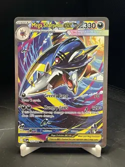 Pokemon TCG Phantasmal Flames Mega Sharpedo EX 127/094 SIR ME02 - Image 1