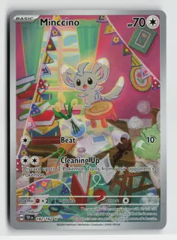 Pokemon - Minccino - 182/162 SV05: Temporal Forces - Illustration Rare - NM - Image 1