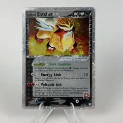 2004 Pokemon Ex Rocket's Entei Ex Team Rocket Returns Holo 97/109 - Ex - Image 1