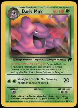 Dark Muk 41/82 Uncommon Team Rocket Pokemon - Image 1