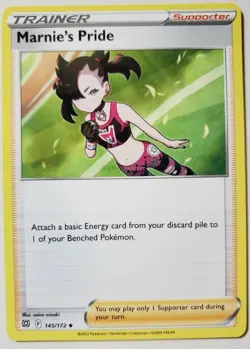 Marnie's Pride x4 145/172 - Brilliant Stars - Pokemon TCG - NM-MINT +CARDSAVER! - Image 1