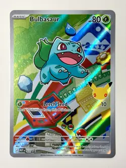 Pokemon Bulbasaur - 037 - First Partner Illustration Collection Promo - Image 1