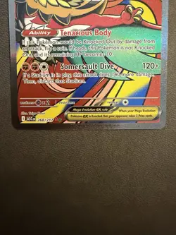Mega Hawlucha ex 268/217 Me: Ascended Heroes Holo Mega Attack Rare Pokemon TCG - Image 3