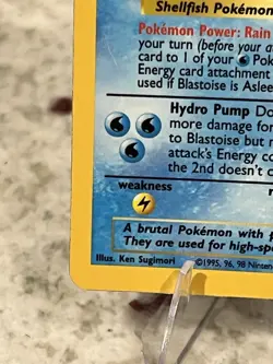 Blastoise Base Set Holo 2/102: Pokemon TCG- Lightly Played (LP) Vintage WOTC - Image 5