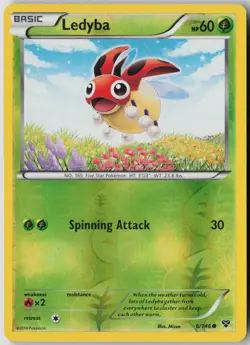 Ledyba 6/146 Common XY Pokemon Reverse Holo Lightly Played - Image 1