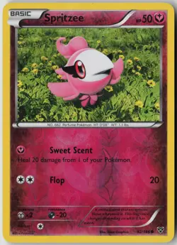 Spritzee 92/146 Common XY Pokemon Reverse Holo Lightly Played - Image 1