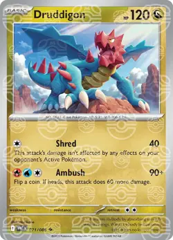 Druddigon 071/086 [Master Ball] Reverse Holo - White Flare Pokemon - Image 1