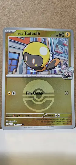 Iono's Tadbulb (Poke Ball) ASC 069/217 Pokemon ME: Ascended Heroes Common Rev... - Image 1