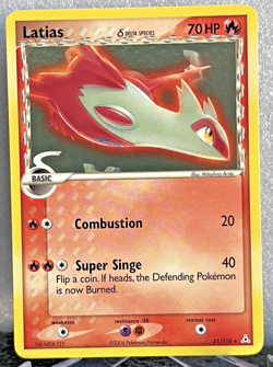 Latias Delta Species 21/110 EX Holon Phantoms NM Rare Pokemon TCG 2006 - Image 1