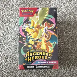Pokemon TCG Mega Evolution—Ascended Heroes Booster Bundle 6 Packs English 2026 - Image 1