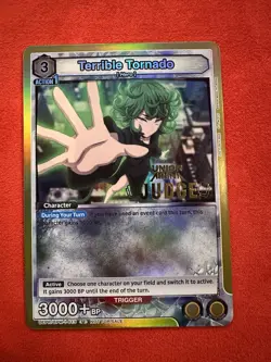 Terrible Tornado OPM-1-013 Judge Promo Prize Card Union Arena English - Image 1