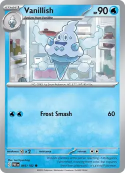 Vanillish - 044/182 PAR 044/182 Pokemon SV04: Paradox Rift Common Normal EN NM - Image 1