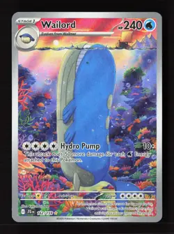 Wailord 162/159 Illustration Rare Journey Together Pokemon Near Mint - Image 1