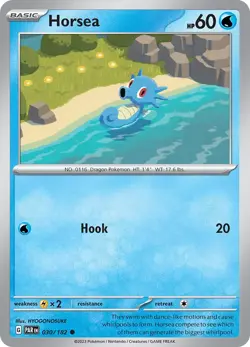 Horsea PAR 030/182 Pokemon SV04: Paradox Rift Common Normal EN NM - Image 1