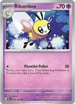 Ribombee TEF 076/162 Pokemon SV05: Temporal Forces Uncommon EN NM - Image 1