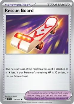 Rescue Board TEF 159/162 Pokemon SV05: Temporal Forces Uncommon Normal EN NM - Image 1