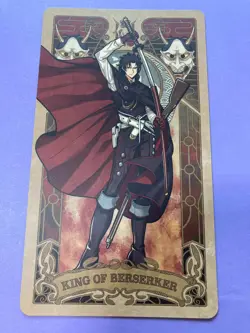 Fate Grand Order FGO 2021 King of Berserker Toshizo Hiji Tarot Card Japanese F/S - Image 2