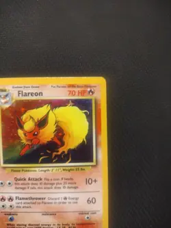 Pokemon TCG Flareon Holo Rare 3/64 Jungle (NO SYMBOL ERROR) - Image 3