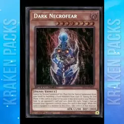 YUGIOH Dark Necrofear (PSR) SBC2-ENE01 1ST EDITION Near Mint - Image 1