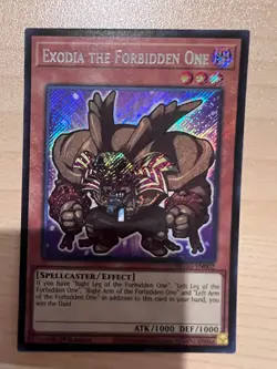 Yugioh Exodia the Forbidden One BLGG-EN002 Secret Rare 1st Edition NM - Image 1