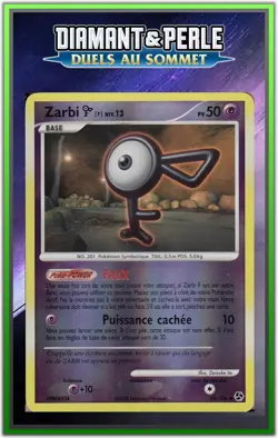 Zarbi F Reverse - DP04:Duels au Sommet - 56/106 - Carte Pokemon Francaise - Image 1